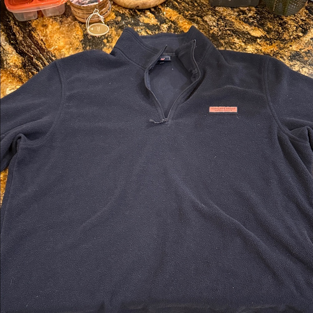 Vineyard Vines Men's Navy Quarter-Zip Pullover